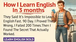 How I Learned English in 3 Months (Without Classes)  || Learn English Bold