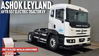 New Ashok Leyland AVTR 55T Electric Tractor EV most detailed walkaround | Delhi Expo | Jojo Wheelie