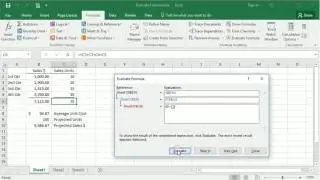 Using Excel's Evaluate Formula Tool To Troublshoot Formulas