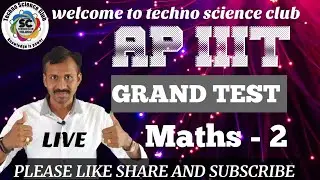 RGUKT CET (AP IIIT ) GRAND TEST mathematics part - 2