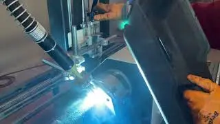 14 metre uzunluğunda servo motor kontrollü flanş kaynak makinesi