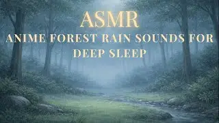 Anime Forest Rain Sounds for Deep Sleep 🌧️🌲 | Relaxing ASMR