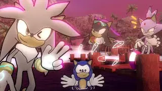 Silver and friends beach fun (Sonic VRChat Parody)