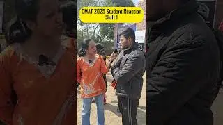 CMAT 2025 Student Reaction ✅ #cmat2025