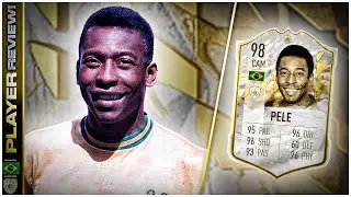 PRIME ICON 98 RATED PELE PLAYER REVIEW - FIFA 22 ULTIMATE TEAM - IS HE BETTER THAN MID R9?????