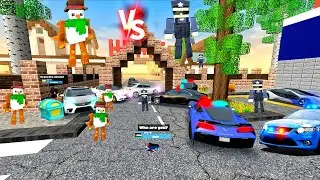 Snow man vs Police man  intense fight in party craft | New update 😱🥶