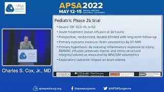 Plenary: Autologous Cellular Therapy for Severe Pediatric TBI: Phase 2b Clinical Trial