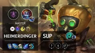 Heimerdinger Support vs Thresh - KR Master Patch 10.5