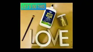 DIY Glitter Letters