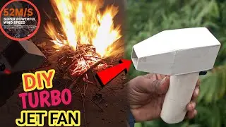 1,30,000 RPM 😱 How To Make Very Powerful Turbo Jet Fan At Home - फाड़ देगा