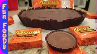 How to Make a Giant Reese's Peanut Butter Cup | Giant Homemade Reese's Pie
