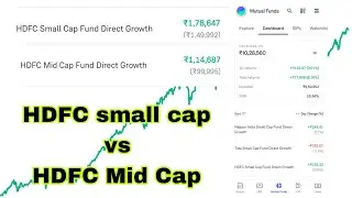 HDFC small cap vs HDFC Mid Cap | Which Best After 4 Monthly Return | 10 Lakh Portfolio