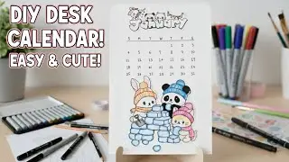 How to Make a Desk Calendar 2026 at Home | DIY Calendar Tutorial