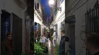 Narrow street in Marbella Spain
