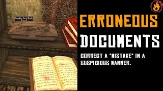 Erroneous Documents - House Hlaalu Walkthrough (TES III Morrowind)