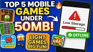 Top 5  Mobile games under 50MB !/@GameGlitterX-q8j 