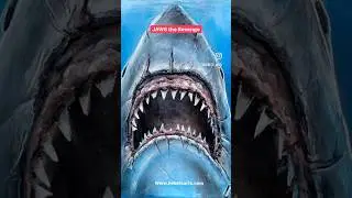 &ldquo;Vengeance&rdquo;9&rdquo; x 12&rdquo;Acrylic and ink. Celebrating JAWS 50th Anniversary. 🎨🎥🦈 www.hebetsarts.com