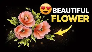 STEP-BY-STEP One Stroke Painting Flowers For Beginners | Acrylic Painting Techniques 