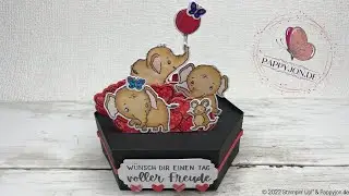 Faltbare Tech-Karte Elefantastisch | Pop up | WOW | Tutorial | Stampin' Up! | #Pappyjon |