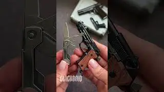 Beretta M92 Multitool - Wooden Black 14 #miniature #csgo #military #shorts #toys #outdoors #edc