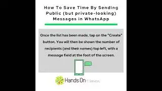 Save Yourself Time By Sending Public (but private-looking) messages in WhatsApp