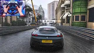 Ferrari Roma - Monaco Rain Cruise in F1 2022 with Fanatec DD Pro