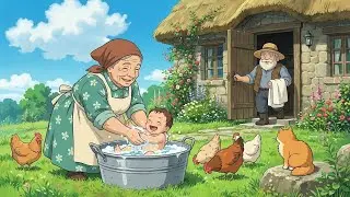 We Found a Abandoned Baby! 🧺 Cozy Ghibli Style Morning Routine & Slow Living ASMR
