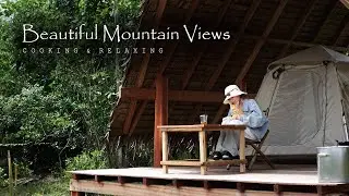 [Episode 37]-Beautiful Mountain Views| Calm & Peace Over Night Camping #Camping #Cooking  #Relaxing