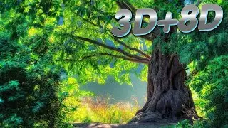 3D+8D Beautiful music for Relaxation, Meditation and Sleep. Lively and realistic SOUND OF THE FOREST