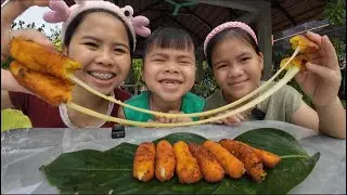 I Made Super Delicious Cheese Sticks 🤤🤤 So Crispy & Cheesy! | Duong Cookie Cooking Fun