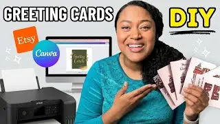 How I Make Greeting Cards to Sell on Etsy + Shipping Tutorial