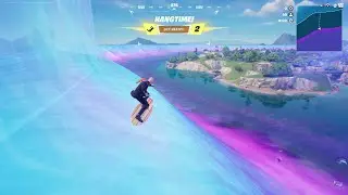 Fortnite Chapter 7 Wave Surfing gameplay Showcase 🏄