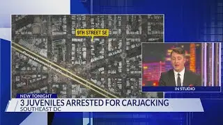3 teens arrested in connection to unarmed carjacking of rideshare car in Southeast DC