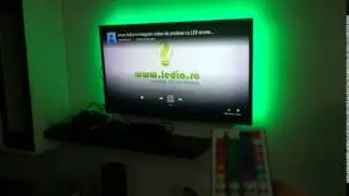 kit tv banda led chip 5050 rgb telecomanda IR 44 taste custom www.ledia.ro
