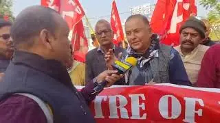 #Indian trade unions #CITU protest demonstration against the anti  labour codes  notified