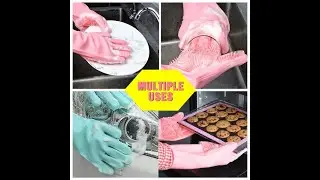 All in 1 Magic Silicone Dishwashing Gloves - The Ultimate Gloves