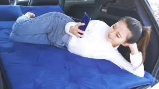 Multi-Functional Automatic Inflatable Car Bed for SUVs - 75D Air Mattress