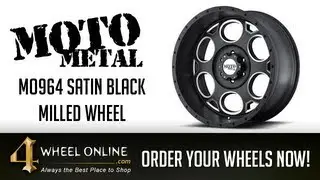 Moto Metal MO 964 Satin Black Milled Wheels