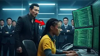 The Korean Mafia Boss Panics When System Crashed — Black Delivery Girl Fixes It and Shocks Everyone