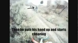 RIDER LAUGHS AT A CRASHING RIDER - GOPRO