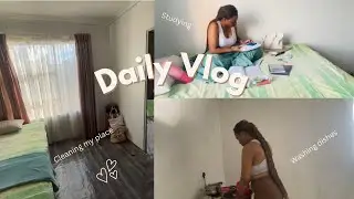PRODUCTIVE DAILY VLOG | Cleaning Up my Place |  Studying 📚 | Preparing for My Final Exam 