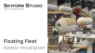 Floating Fleet | Кинетическая инсталляция для аэропортов Skyform Studio | Воздушное путешествие
