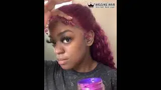 Wiggins hair 99J Colored Loose Deep The Best Burgundy hair Ft.Wiggins hair