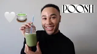 MAKING MY POOSH SPICED MATCHA LATTE