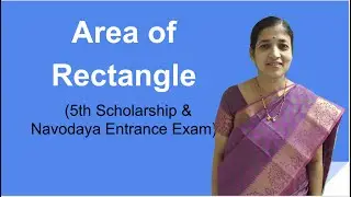 Area of a Rectangle (5th Scholarship/Navodaya Entrance Exam )