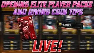 1 MILLION COINS IN ELITE PLAYER PACKS + SNIPING AND MORE! Madden Overdrive Live Stream