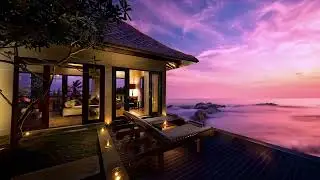 ASMR | Cozy Beach House | Relaxing | Sound of Ocean Waves | Deep Sleep | Sunset Ambience