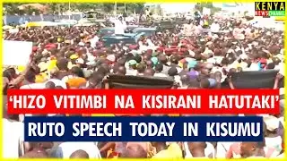 Ruto ANGRY speech today in front of Huge Crowd in Kisumu destroying Gachagua Kalonzo Matiangi Sifuna