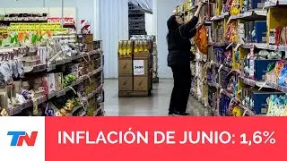 La inflaci&oacute;n de junio fue de 1,6% y acumul&oacute; 15,1% en el primer semestre