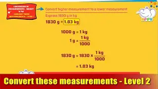 G5 - Module 15 - Ex2 - Convert these measurements - Level 2 | Appu Series | Grade 5 Math Learning
